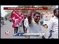 CITU State President Ramesh Protest For Textile Workers In Siricilla | V6News  - 02:07 min - News - Video
