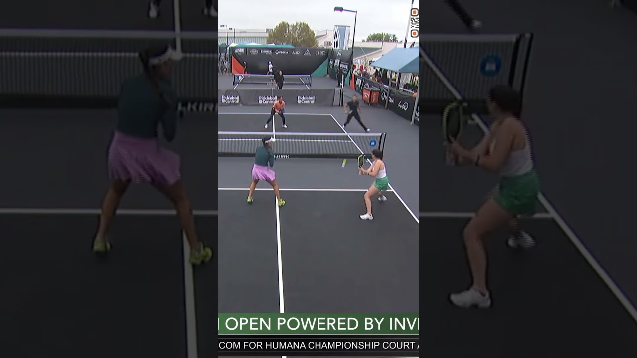 Securing the Center for Your Partner's Sideline Dash #shorts #pickleball