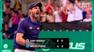 Group stage of the Davis Cup final - Kazakhstan vs Great Britain: Dmitry Popko vs Andy Murray (match highlights)