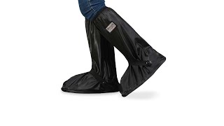 Rhodey Rain Cover Hujan Sepatu dengan Reflektor Cahaya Size XL 43-45 - H-212 - Black - 1