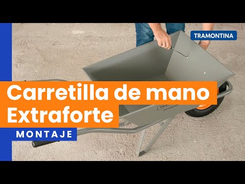 Carretilla de Mano Extraforte 65Lt Gris TRAMONTINA