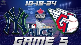 New York Yankees vs Cleveland Guardians ALCS Game 5 LIVE Stream Game Audio | MLB Playoff Cast & Chat