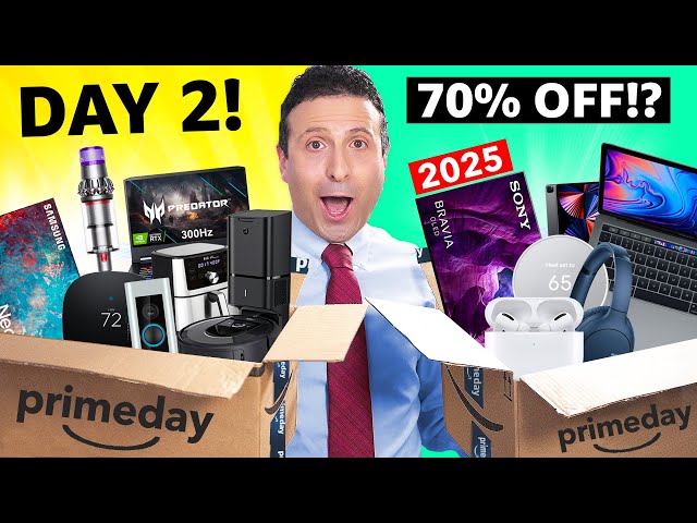 Top 50 NEW Amazon Prime Day 2025 Deals (DAY 2!) 🔥 UPDATED HOURLY!!