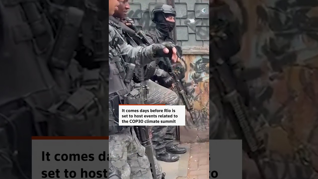 At least 64 killed in Rio police raids ahead of climate conferences