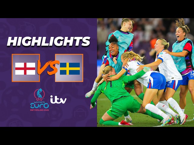 HIGHLIGHTS - England v Sweden | Penalty Shootout Drama! | UEFA Women’s EURO 2025 Quarter Final