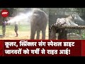Delhi Weather: दिल्ली Zoo में जानवरों को गर्मी से बचाने के लिए खास इंतजाम, देखें | Heatwave Alert