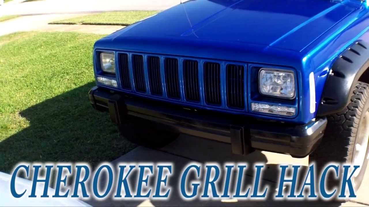 Jeep cherokee xj chrome grill #4