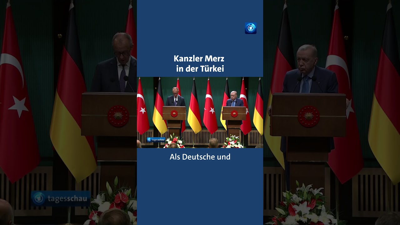 Kanzler Merz hat sich mit dem türkischen Präsidenten Erdoğan getroffen. Nachrichten tagesschau