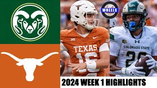 #4 Texas vs Colorado State | Full Game Highlights | 2024 College Football Highlights