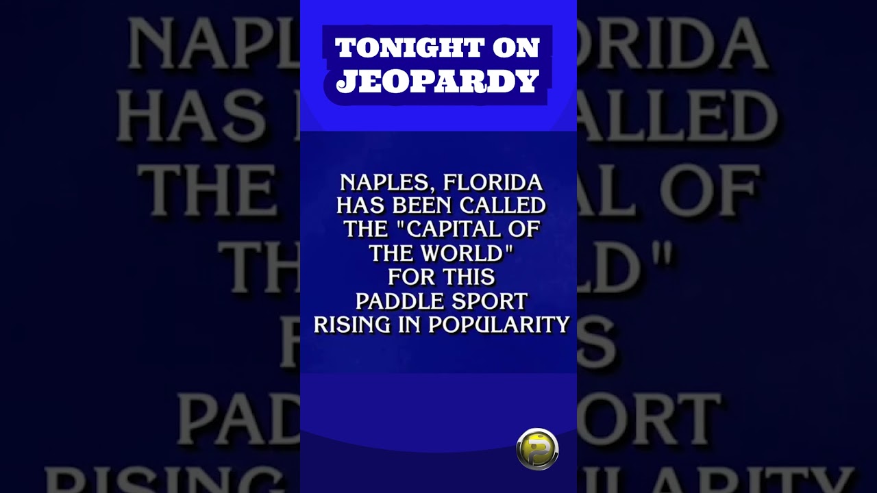 Pickleball on Jeopardy! #pickleball #shorts