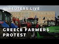 LIVE: Protesting farmers in Greece park tractors outside Parliament