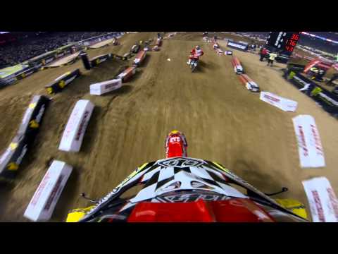GoPro HD: Cole Seely Main Event Lap 2013 Monster Energy Supercross Phoenix 