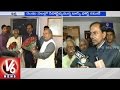 V6 : KCR meets union minister Narendra Singh Tomar,speaks to media