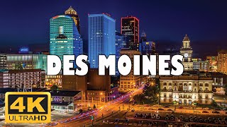 Des Moines, Iowa, USA 🇺🇸 | 4K Drone Footage