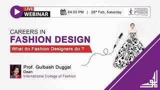 Webinar Career in Fashion Design and Business