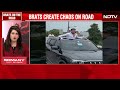 Delhi NCR News | Chaos On Gurugram Streets As Dozen Cars With Blaring Music Storm Roads  - 03:09 min - News - Video