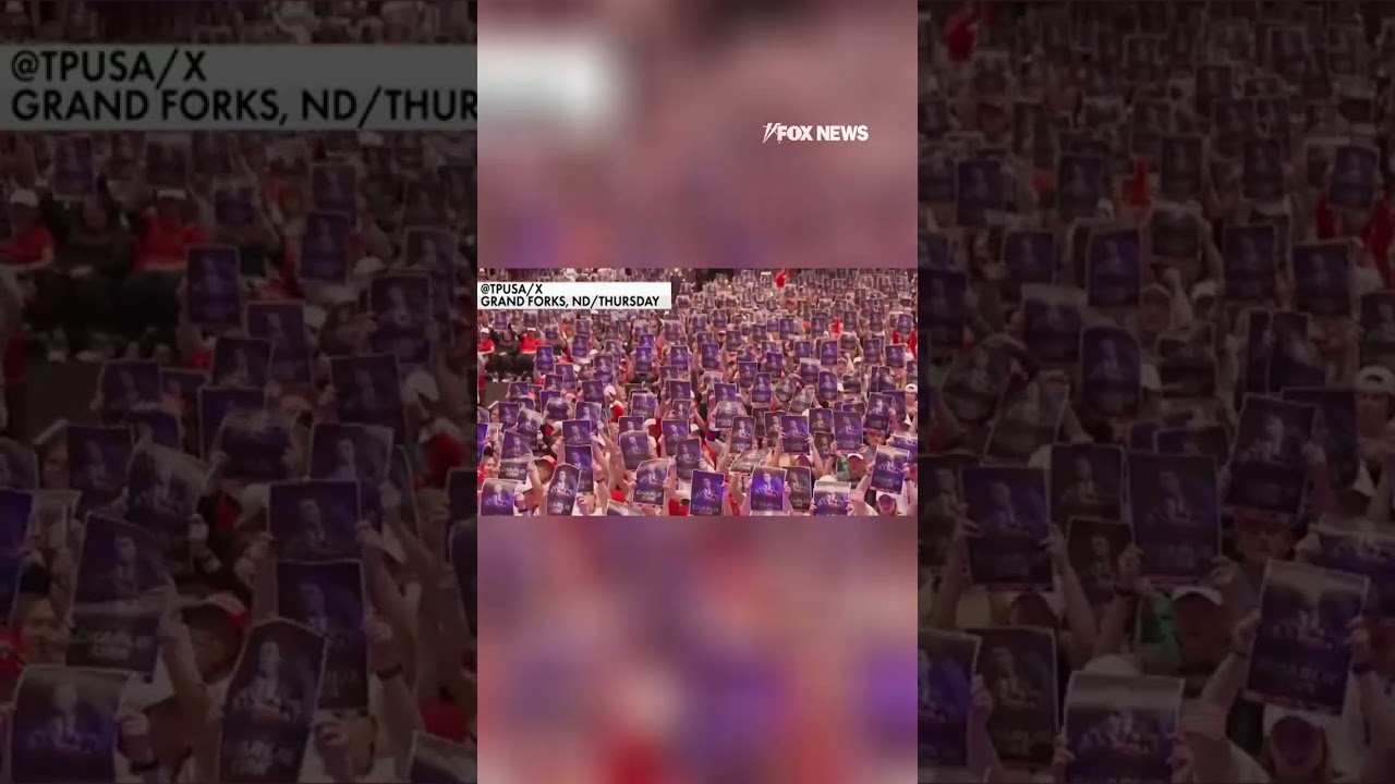 SEE IT: Thousands chant 'CHARLIE!' in 'REMARKABLE' campus moment #shorts