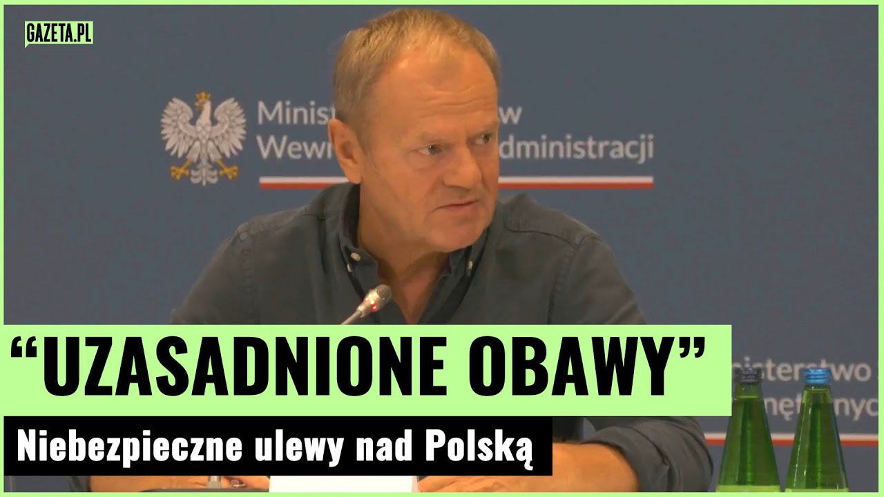 Sztab kryzysowy z powodu ulew nad Polską! Donald Tusk przestrzega | Gazeta.pl