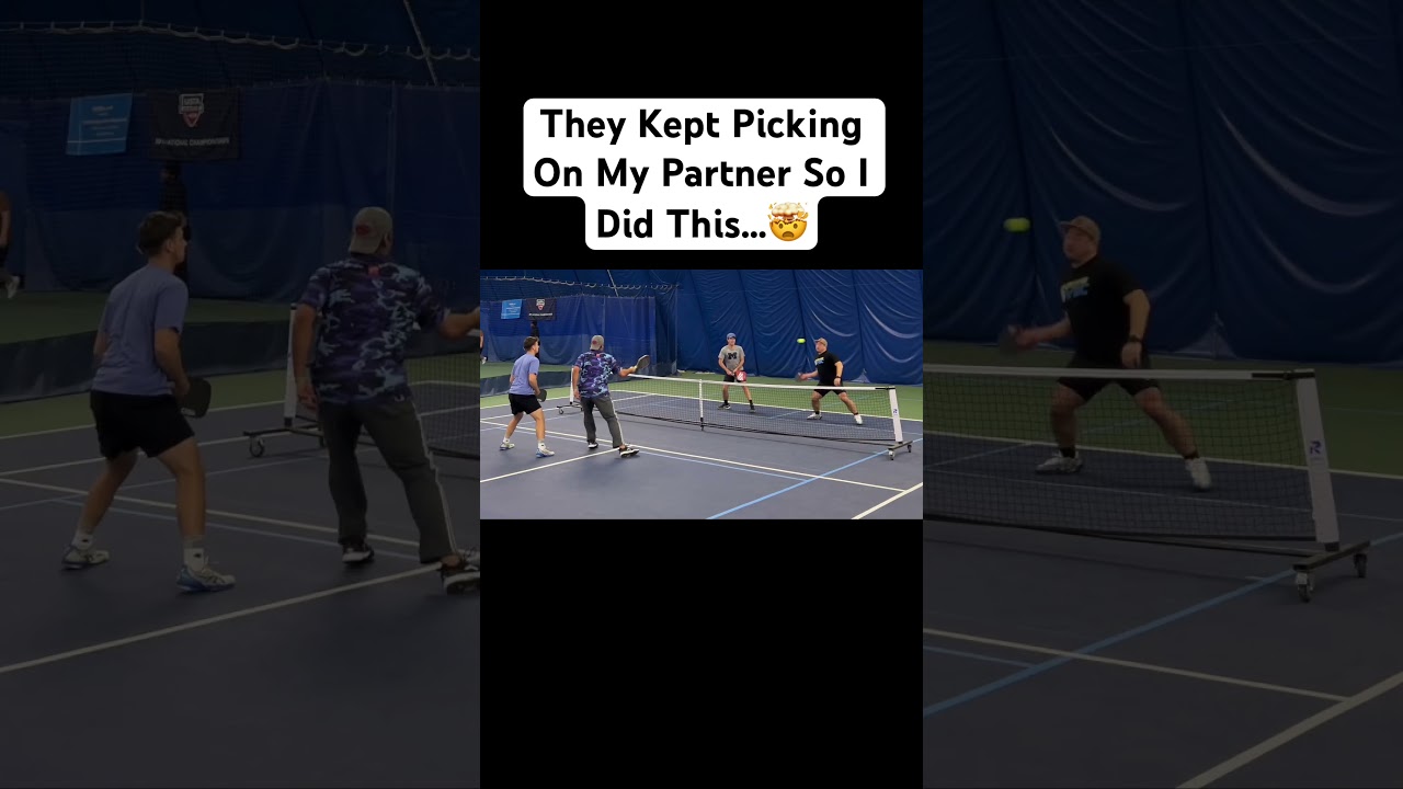 They Kept Picking On My Partner So I Did This! 🤯 #pickleball #fyp #viral #shorts #reels