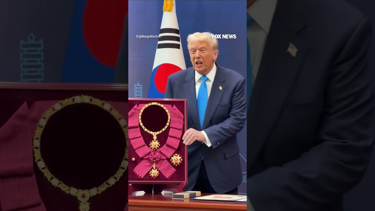 WATCH: Trump awarded South Korea's highest honor #foxnews #fox #southkorea #trump