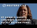LIVE: US Vice President Kamala Harris discusses marijuana policy reforms