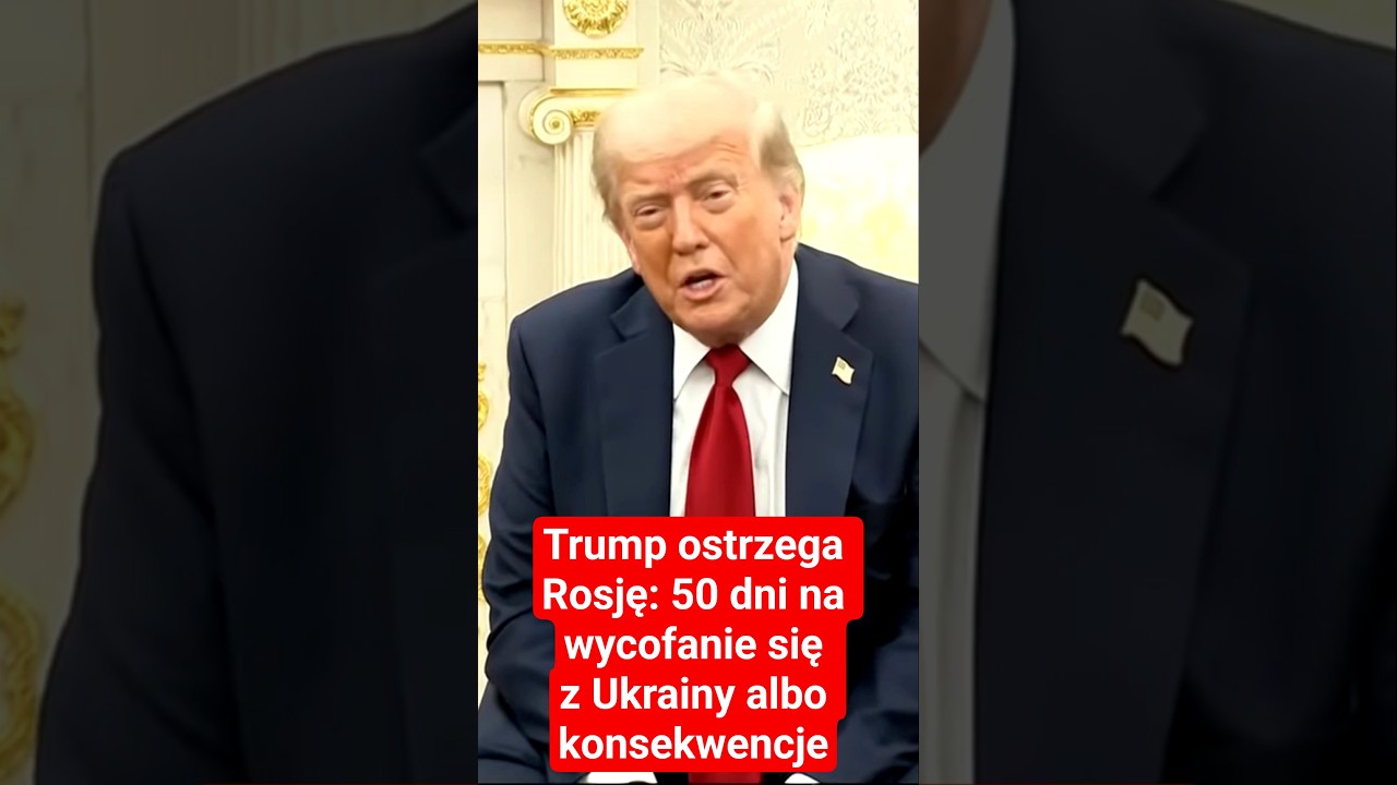Trump ostrzega Rosję: 50 dni na wycofanie się z Ukrainy albo konsekwencje
