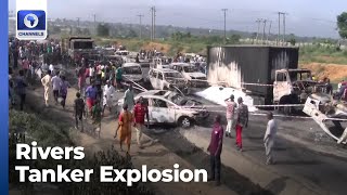 Gov Fubara Visits Tanker Explosion Site In Rivers
