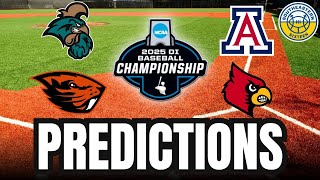 College World Series Predictions: Arizona, Coastal Carolina, Louisville, Oregon State