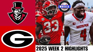 #4 Georgia vs Austin Peay Highlights | Week 2 | 2025 College Football Highlights
