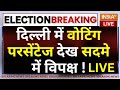 Delhi Lok Sabha Election 6th Phase Voting LIVE: दिल्ली में वोटिंग पर्सेन्ट देख उड़े विपक्ष के होश !