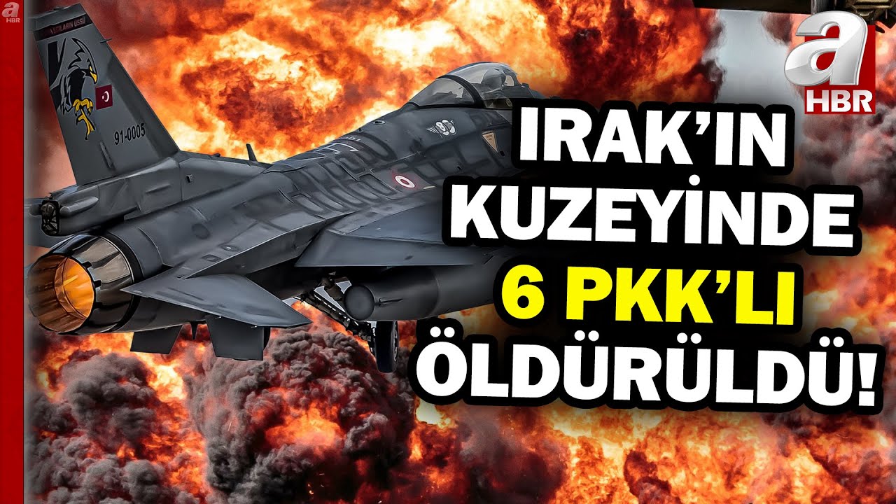 Irak Kuzeyindeki Terör Hedeflerine Ağır Bombardıman! 6 PKK'lı Terörist Öldürüldü #Haber