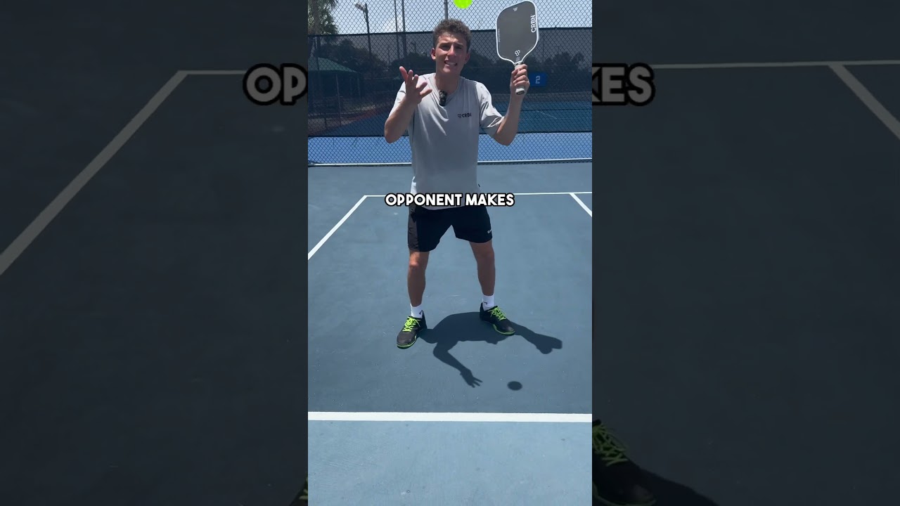 How to defend against an overhead smash in pickleball! #pickleball #pickleballstrategy