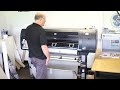 How to load a HP Z6100 designjet printer