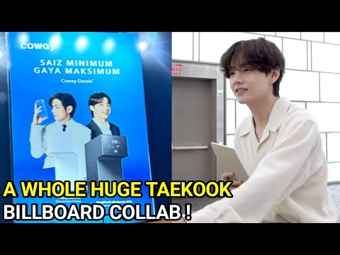 Huge Taekook billboard on Malaysia! New Ad Collab? Taehyung new Achievements #taekook