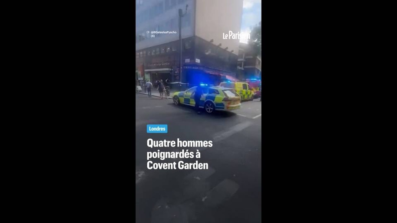 Quatre hommes poignardés dans le centre de Londres