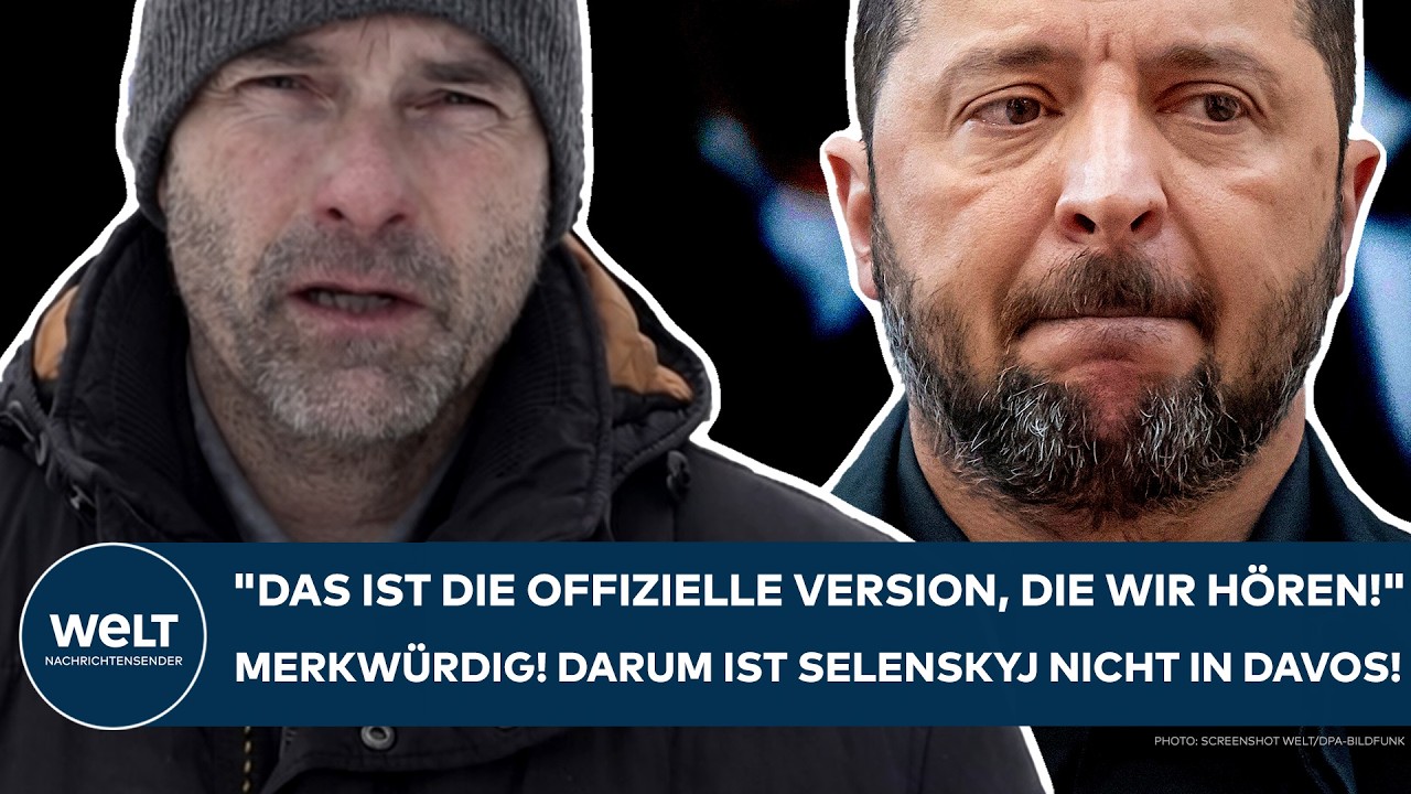 PUTINS KRIEG: "Das ist die offizielle Version, die wir hören!" Merkwürdig! Selenskyj nicht in Davos!