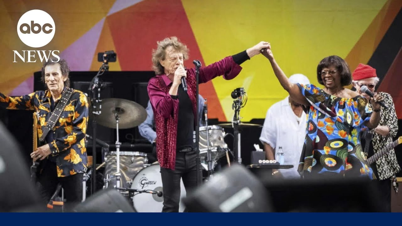 The Rolling Stones perform at New Orleans Jazz Fest