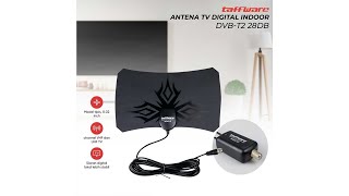 Pratinjau video produk Taffware Antena TV Digital Indoor DVB-T2 28dB Signal Booster Amplifer - N0012