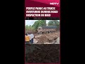 People Panic As Truck Overturns During Road Inspection In Beed, Maharahstra