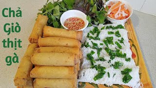 Cách làm Chả Giò thịt gà cho Tết sắp đến - How to make vietnamese spring rolls