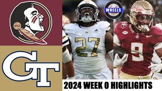 #10 Florida State vs Georgia Tech (AMAZING!) | College Football Week 0 | 2024 College Football