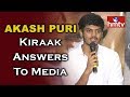 Aakash Puri interacts with media