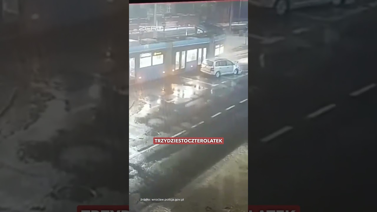 PORWALI KIEROWCĘ. UCIEKAJĄC UDERZYLI W TRAMWAJ