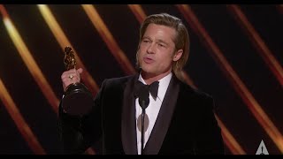 Brad Pitt Wins Best Supporting A