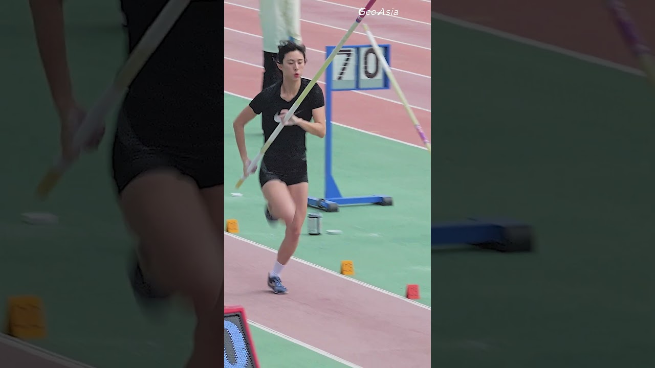 연습이지만 아슬아슬하게 넘었다! 조민지 #Polevault #조민지 #여자육상 #trackandfield #sportstar #shorts