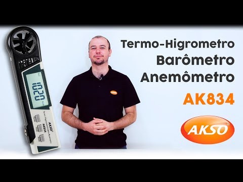Termo-Higroanemômetro Barômetro - AK834