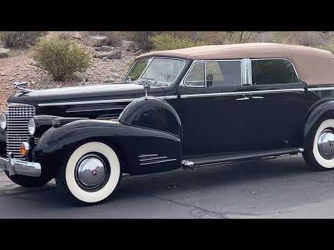 video 1938 Cadillac Series 90 V16 Convertible Sedan
