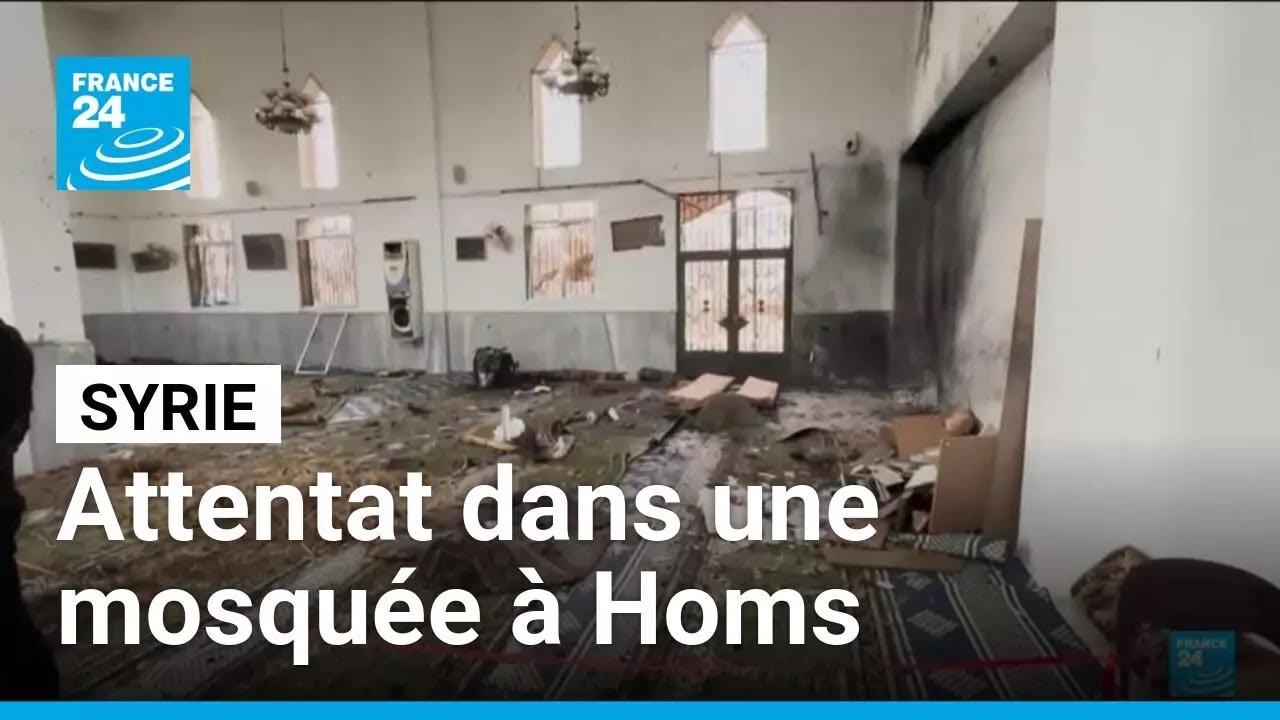 Syrie : huit morts lors d'un attentat dans une mosquée à Homs • FRANCE 24