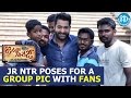 Jr NTR Poses For A Group Pic With Fans On Janatha Garage Sets