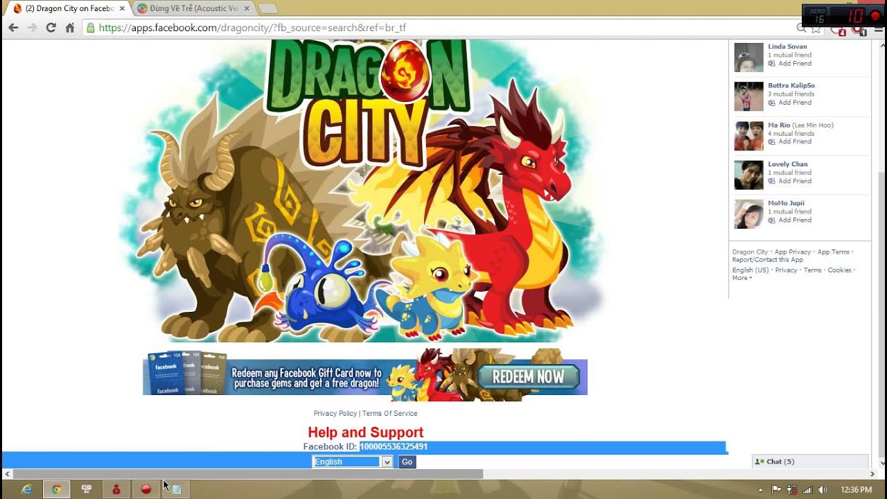 dragon city facebook free gems